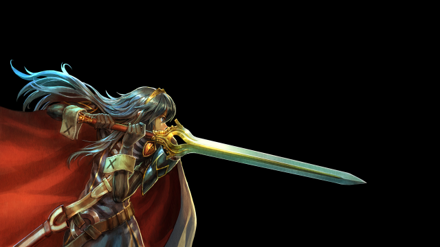 Woman sword shield cape armor free wallpaper - medium preview image