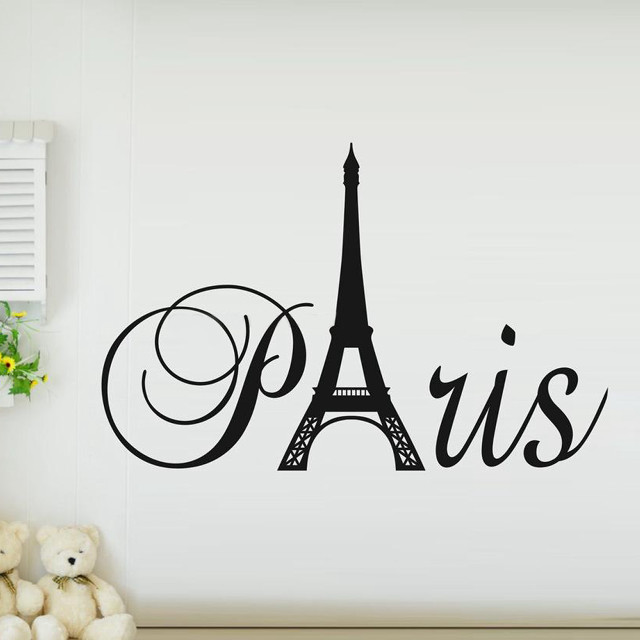 Paris wall decal eiffel tower free wallpaper - medium preview image