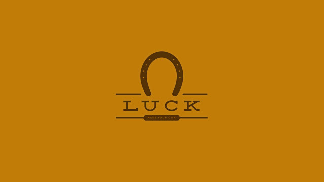 Horseshoe logo yellow background luck free wallpaper - medium preview image