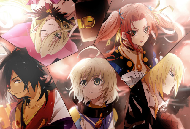 Anime characters expressions hair group #2 free wallpaper - medium preview image