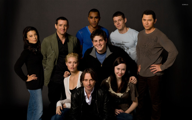 Group photo studio black background free wallpaper - medium preview image