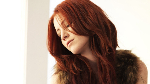 Elina karimova red hair fur free wallpaper - medium preview image