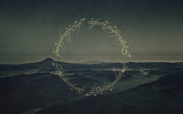 Circle writing mountain top sky free wallpaper - medium preview image