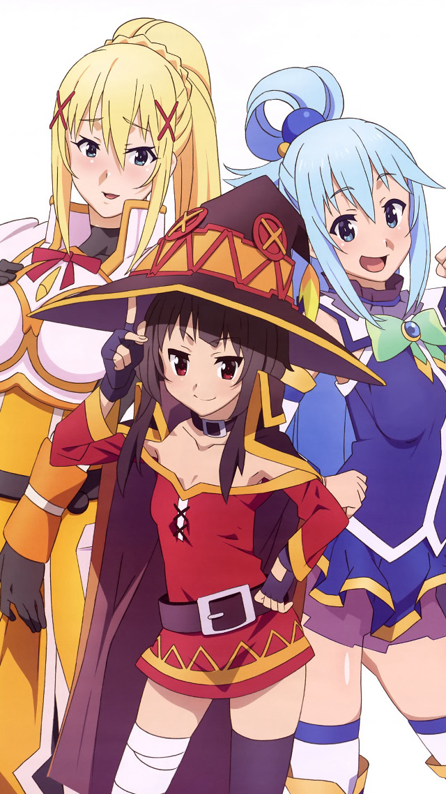 Anime girls costumes hats group free wallpaper - medium preview image