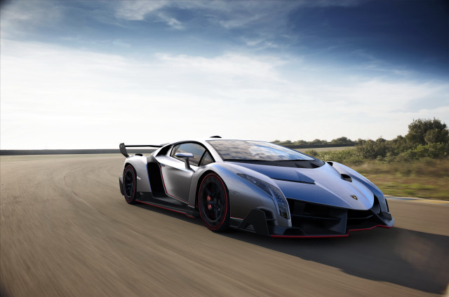 Silver sports car driving road #9 free wallpaper - medium preview image