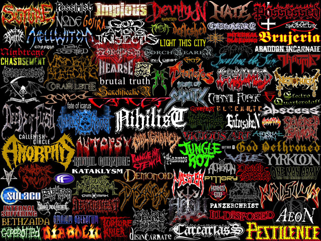Logos black background group image free wallpaper - medium preview image