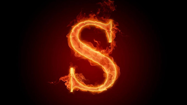 Fire letter s flame 3d free wallpaper - medium preview image