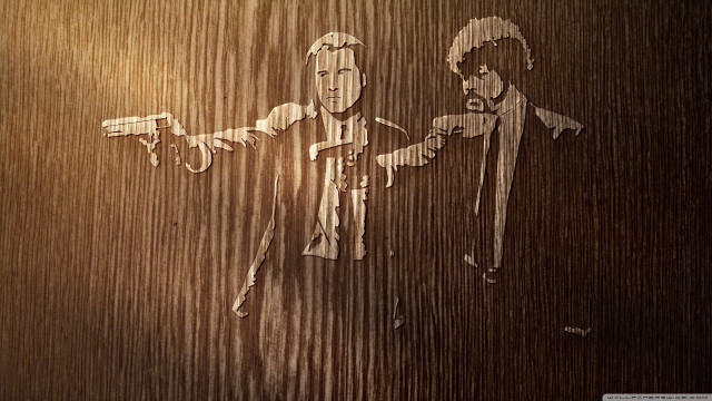 Gun duo woodcut funk art free wallpaper - medium preview image