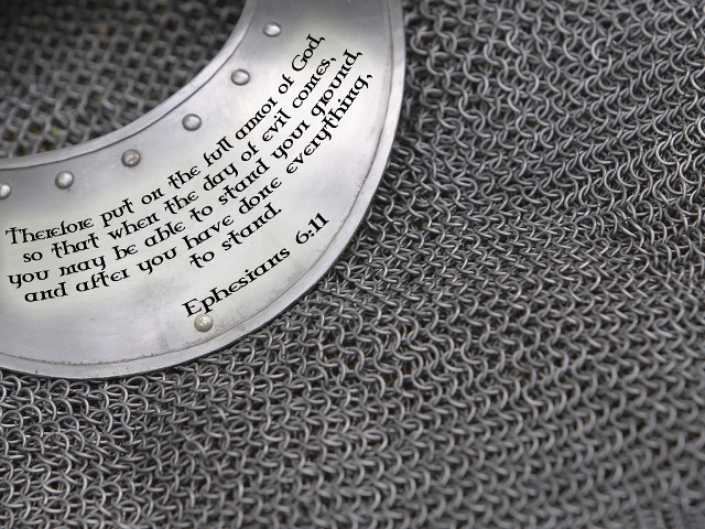 Metal plaque poem chainlink armor free wallpaper - medium preview image