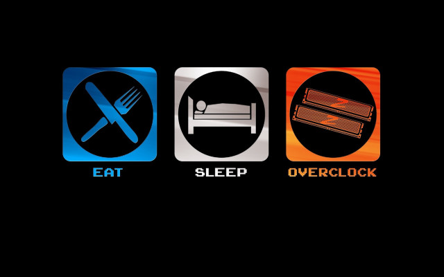 Eat sleep overlock bed knife free wallpaper - medium preview image