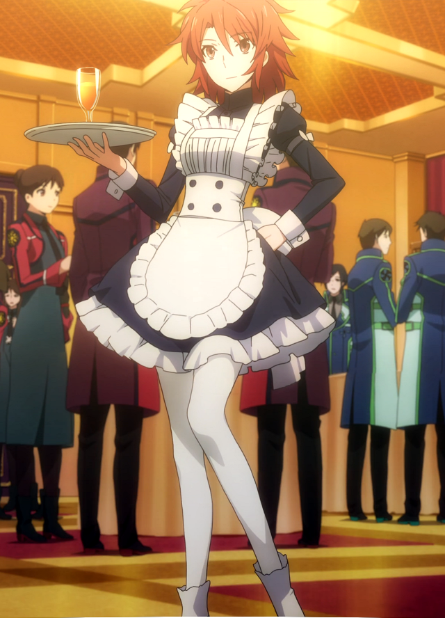 Woman maid tray wine group free wallpaper - medium preview image