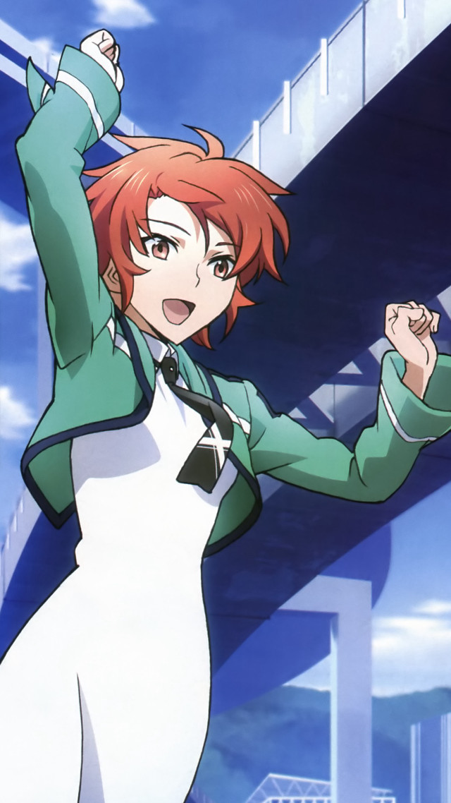 Woman green jacket white apron free wallpaper - medium preview image