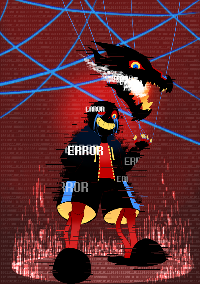 Man suit dragon red background free wallpaper - medium preview image