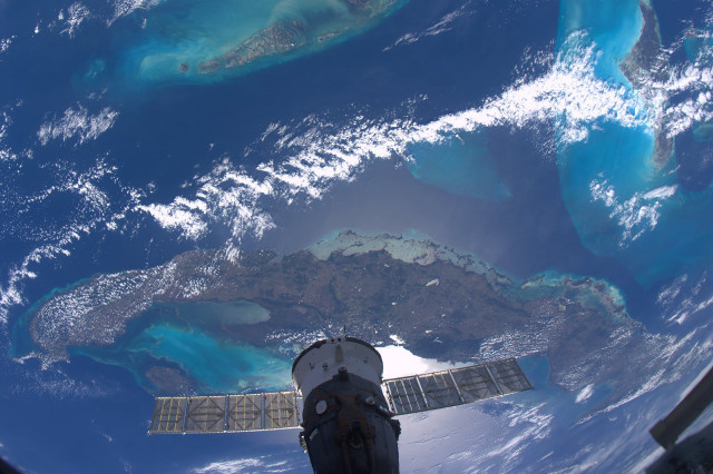 Satellite camera earth ocean landforms free wallpaper - medium preview image