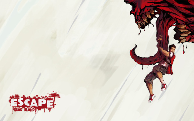 Man walking bloody area monster free wallpaper - medium preview image