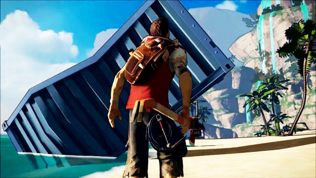 Man backpack skateboard video game free wallpaper - medium preview image