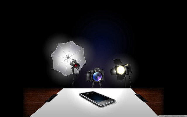 Cell phone table light camera free wallpaper - medium preview image