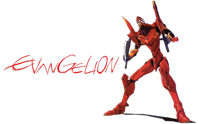 Red robot sword evanglow image free wallpaper - medium preview image
