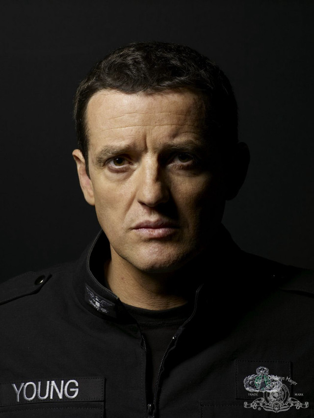 Man black jacket serious look #4 free wallpaper - medium preview image