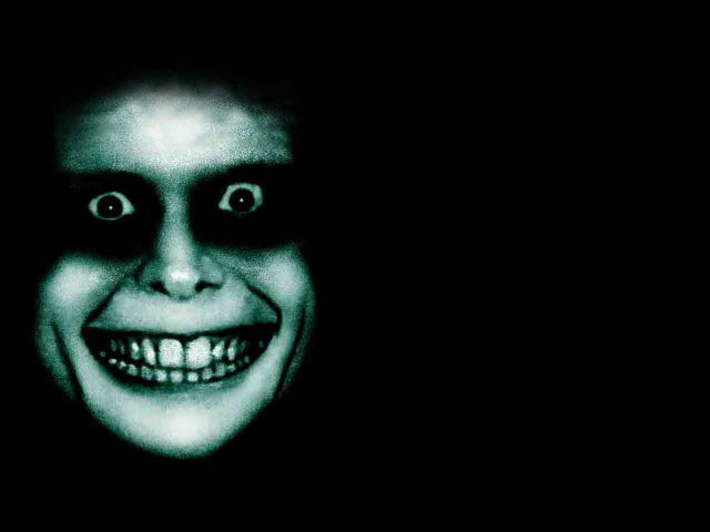 Creepy man smile dark background free wallpaper - medium preview image