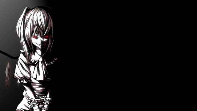 Woman knife black background red free wallpaper - medium preview image