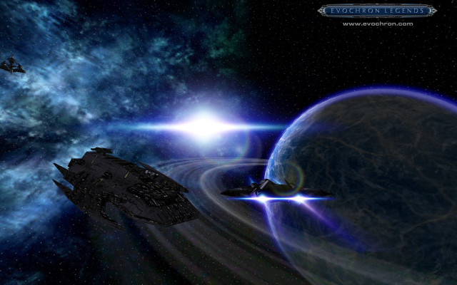Space station spaceship starry sky free wallpaper - medium preview image