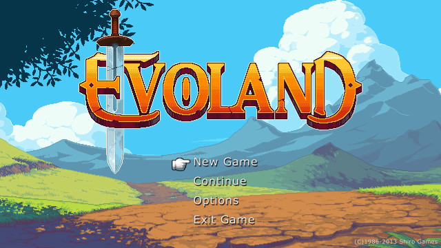 Evland title screen game artwork free wallpaper - medium preview image
