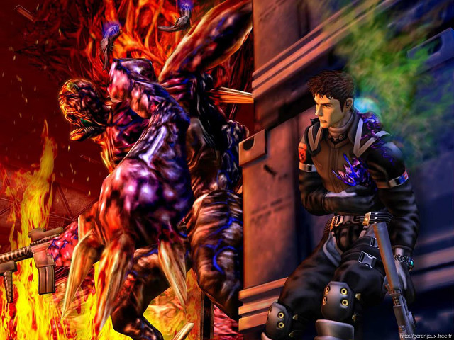 Couple fireplace gun knife holding free wallpaper - medium preview image