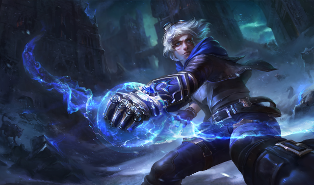 Character fire ice glowing orb free wallpaper - medium preview image
