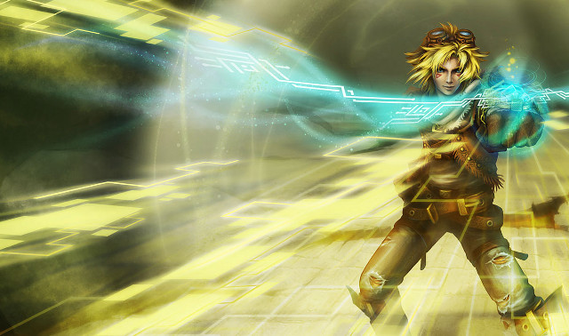 Futuristic man suit sword neon free wallpaper - medium preview image