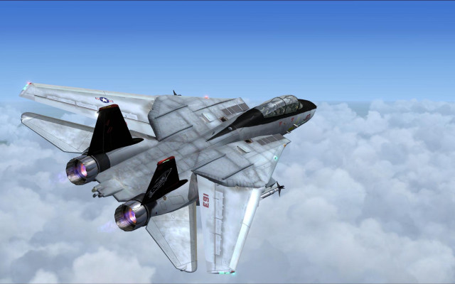 Fighter jet flying sky above #2 free wallpaper - medium preview image