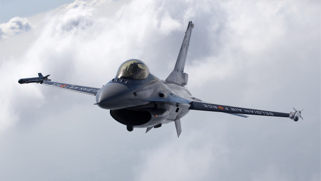 Fighter jet cloudy sky propeller #4 free wallpaper - medium preview image