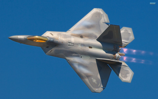 Fighter jet blue sky smoke #13 free wallpaper - medium preview image