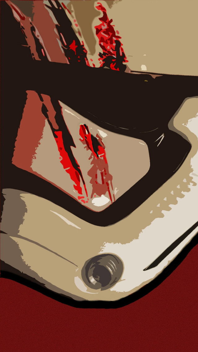 Helmet red background red stripe free wallpaper - medium preview image