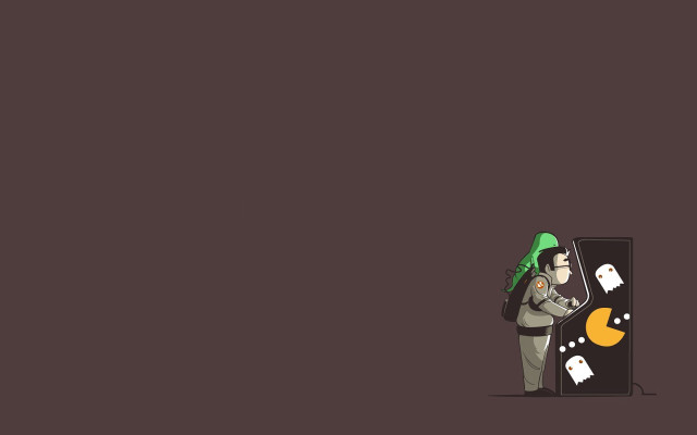 Man green hat backpack black free wallpaper - medium preview image