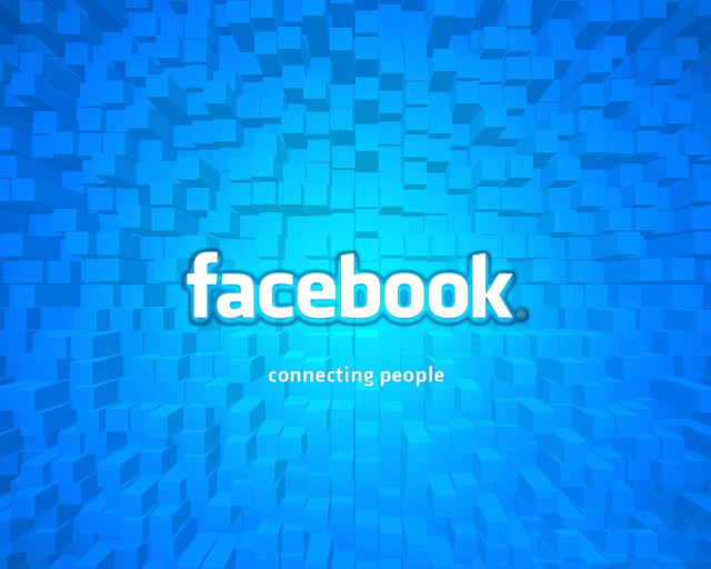 Blue facebook background squares image free wallpaper - medium preview image