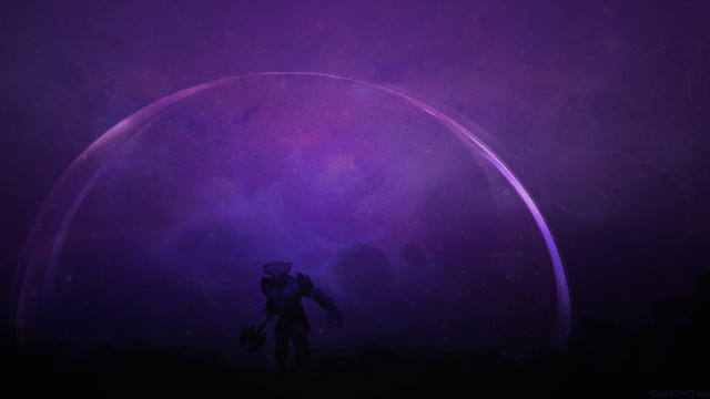Man purple background giant object free wallpaper - medium preview image