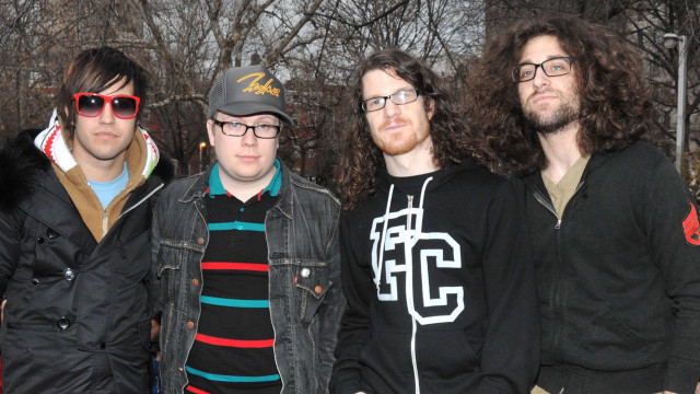 Men group glasses jackets sweaters free wallpaper - medium preview image