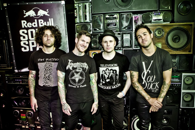 Men speakers wall group standing free wallpaper - medium preview image