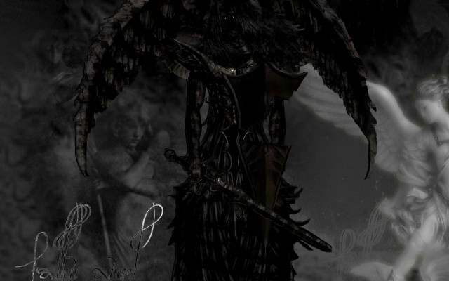 Dark angel sword white angel free wallpaper - medium preview image