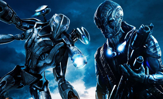 Robots cloudy sky light bulb free wallpaper - medium preview image