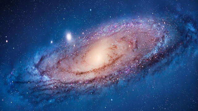 Spiral sky stars galaxy fireworks free wallpaper - medium preview image