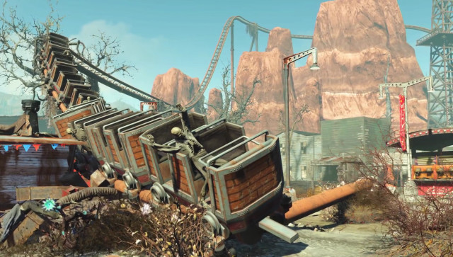 Roller coaster video game background free wallpaper - medium preview image
