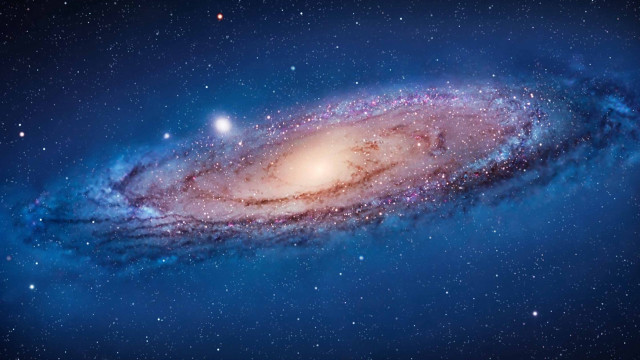 Large colorful spiral galaxy stars free wallpaper - medium preview image