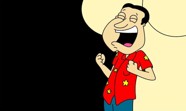 Cartoon man speech bubble above free wallpaper - medium preview image
