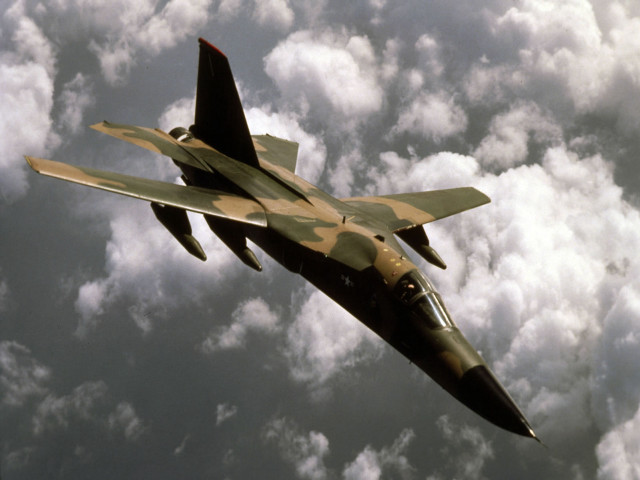 Military jet camouflage cloudy sky free wallpaper - medium preview image