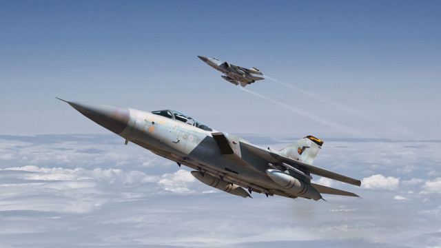 Fighter jets flying sky clouds #5 free wallpaper - medium preview image
