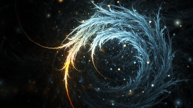 Spiral light stars space image free wallpaper - medium preview image