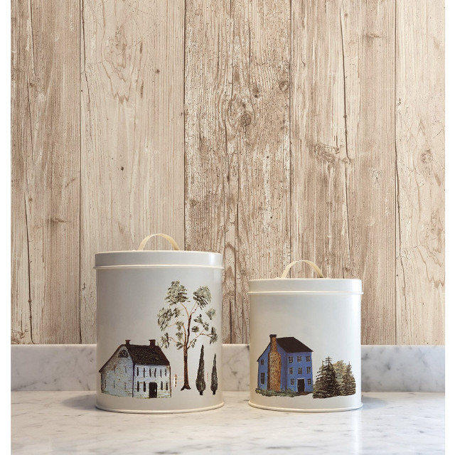 Ceramic containers houses countertop wooden free wallpaper - medium preview image