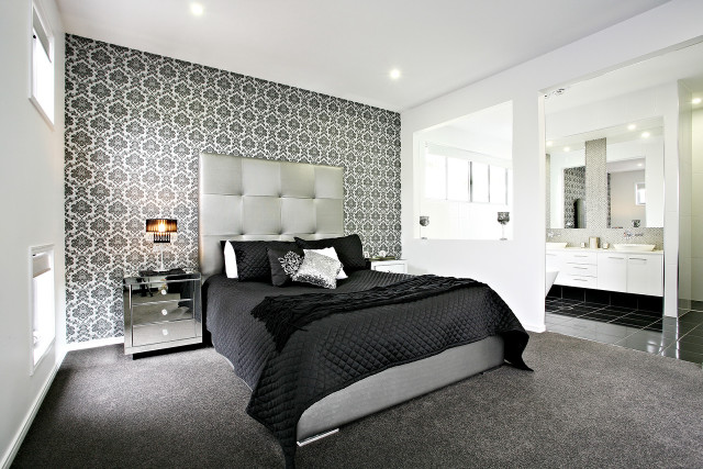 Bedroom with bed interior design #14 free wallpaper - medium preview image